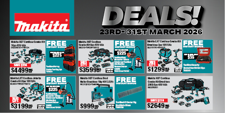 Makita Offers 23 - 31 March 2026
